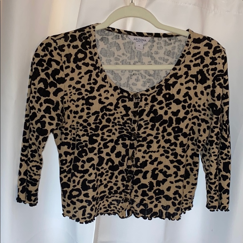 Leopard Print Button Up Shirt